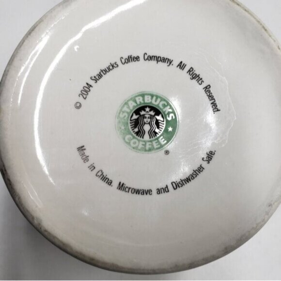 Vintage Starbucks Daddy O Gone Fishing Mug Polka Dots 16 Ounce 2004 - Picture 8 of 11